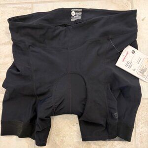 NWT Bontrager Anara Women's Cycling Shorts Sz XL 8in Black Padded Fitted Active